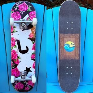 DGK “Roses” Complete Skateboard 8.0” - Custom Grip Tape Job - Royal 5.25 Trucks